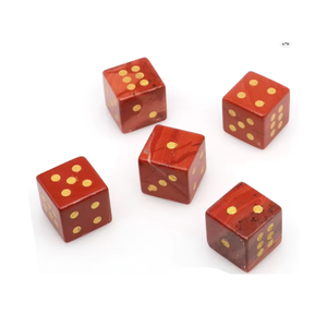 Stone Red jasper D6 <b>Dice</b> Cube Natural Gemstone Crystal Stone D6 <b>Dice</b> Engraved Stone Custom <b>Dice</b> <b>Sets</b> - Product Image 5