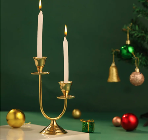 Candelabro de Metal de Dos Pilares, Portavelas Doble Decorativo para Decoración del Hogar, Centro de Mesa, Comedor, Sala de Estar, Dormitorio - Product Image 4