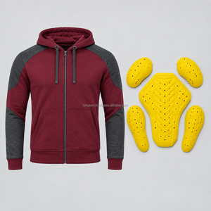 Sudadera con Capucha Blindada para Motocicleta Personalizada, Chaqueta Protectora para Hombre, Equipo de Motociclismo a Prueba de Viento con Almohadillas Protectoras CE Extraíbles - Product Image 4