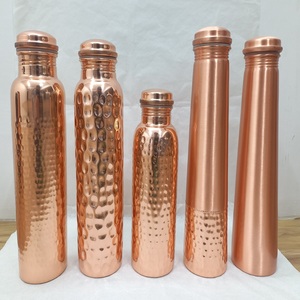 Handmade copper water bottle ideal for daily hydration supports traditional wellness for home office outdoor and travel - Product Image 4