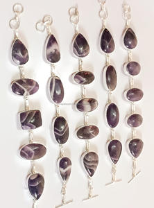 Fournisseur en gros prix abordable cristaux naturels pierre de guérison grappe de pyrite bracelet en argent sterling 925 pierres précieuses cristal - Product Image 6