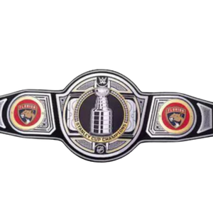 Ceinture de championnat de la Coupe Stanley des Panthers de la Floride, personnalisable, de haute qualité, noire et argentée, ceinture sportive personnalisée, ceinture de titre - Product Image 2