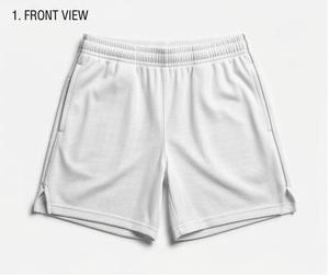 Shorts en maille double couche décontractés et écologiques, respirants, séchage rapide, haute qualité, personnalisables par sublimation, pour hommes et femmes, idéaux pour la gym et le basketball - Product Image 1