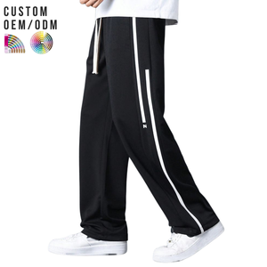 Pantalones Casuales de Algodón para Hombre, Corte Recto, Ligeros, Cintura Elástica, Ajuste Cómodo, Transpirables, Impermeables, Uso Diario, Logotipo Personalizado, OEM, ODM - Product Image 3