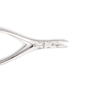 Rongeur à os Ruskin à double action, articulé, courbé à 15 degrés, 19 mm, 5 mm, 18 cm, en acier inoxydable, instrument chirurgical - Product Image 5