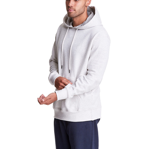 Sweat-shirt à capuche rouge pour homme, coupe classique, couleur unie, en molleton de coton, pull décontracté avec poche avant, collection automne 2026 - Product Image 6