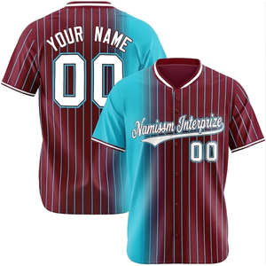 Nouvelle tenue de sport de baseball de qualité supérieure, impression personnalisée du logo, du nom et du numéro, maillot de baseball respirant, vente en gros d'usine - Product Image 4