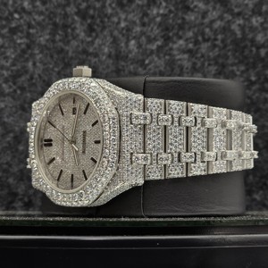 Reloj de Diamantes de Acero Inoxidable Más Vendido para Hombre con Esfera de Agujas y Movimiento Mecánico Automático, Reloj de Lujo - Product Image 3