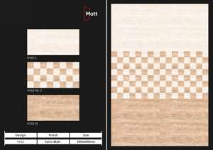 Carreaux vitrifiés modernes effet mat 30x60cm, parfaits pour les espaces résidentiels et de bureaux, offrant une surface résistante aux rayures et durable. - Product Image 3