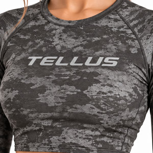 Women's Compression Top Custom Yoga <b>Long</b> <b>Sleeves</b> <b>Crop</b> Top Training Comfort Quick Dry Camo Women's Lightweight Compression Top - Product Image 4