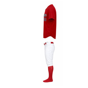 Nouvelle arrivée, uniforme de baseball respirant, tissu 100% polyester, options personnalisables, meilleur prix pour hommes - Product Image 6