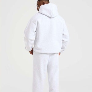 Sweat à capuche épais et lourd pour homme, coupe oversize, épaules tombantes, en molleton bouclette grammage lourd, personnalisable avec logo - Product Image 5