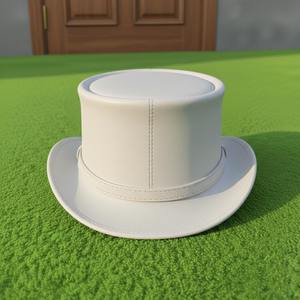 หมวกหนังสีขาวทรงสูงสำหรับทุกเพศ สไตล์สตีมพังก์ สำหรับคอสเพลย์ งานแต่งงาน หรืองานพิธีการ - Product Image 3