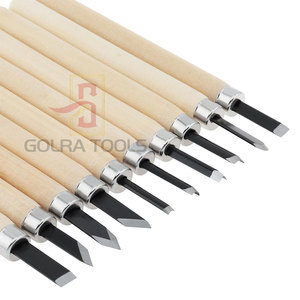 Juego de 10 Herramientas de Tallado en Madera de Alta Calidad, Hechas de Acero y Madera, Ecológicas, con Textura Antideslizante, para Bricolaje - Product Image 6
