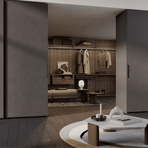 Armario Abierto de Diseño Moderno de Madera JY Project, Personalizado, de Venta Caliente en Vietnam, con Estructura de MDF y Bisagras de Melamina - Product Image 2