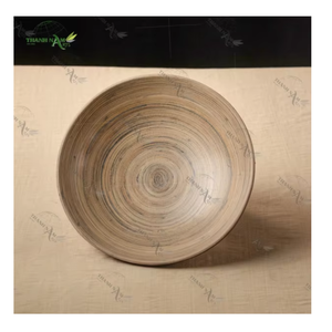 Plato de Servir de Bambú con Diseño Personalizado, Estilo Clásico Natural, Ecológico y Sostenible, Proveedor de Utensilios de Cocina de Vietnam - Product Image 1