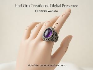 Bague en macramé artisanale en améthyste, ajustable, pierre précieuse naturelle violette, style bohème, bijoux d'art, vente en gros - Product Image 4