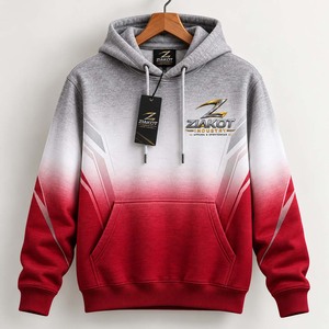Sudadera con Capucha de Béisbol Personalizada Ziakot Industry, Color Gris Neón Verde-Negro, Venta al Por Mayor Directa - Product Image 6