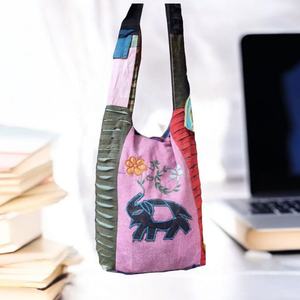 Heavy Duty Jute Messenger Bag with Reinforced Stitching <b>Adjustable</b> Shoulder Strap Crossbody Bag for Office School Travel - Product Image 3