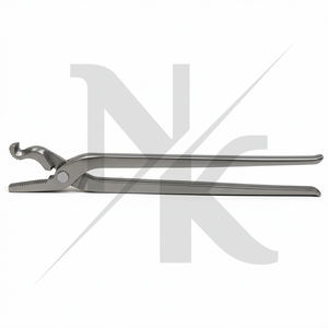 Pince à clous en acier inoxydable réutilisable à col de cygne pour fermeur de sabots, outil professionnel pour le soin des sabots équins - Product Image 2