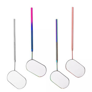 Espejo de Inspección de Pestañas Profesional Personalizado, Montado en la Pared, Chapado en Oro, de Acero Inoxidable, No Plegable, para Extensiones de Pestañas - Product Image 6