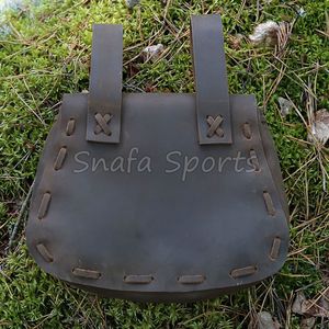 Sac banane unisexe vintage en cuir véritable avec fermeture, pochette de ceinture en cuir imperméable - Product Image 2