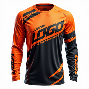 เสื้อเจอร์ซีย์มอเตอร์ครอสแขนยาว ดีไซน์สวย วัสดุโพลีเอสเตอร์คุณภาพสูง 100% โพลีเอสเตอร์ รับสั่งทำเสื้อเจอร์ซีย์มอเตอร์ครอส - Product Image 6