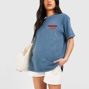 Camiseta Deportiva Personalizada con Logotipo en Relieve 3D, Cuello Redondo, Ligera, Hombros Caídos, Manga Corta, Verano 2026 - Product Image 1