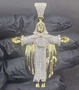 Escultura de la Resurrección de Jesús, Colgante Triunfante de Jesús y María, Moissanita, Plata 925, Regalo Religioso Cristiano - Product Image 1