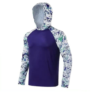Sudadera con Capucha para Hombre, Diseño Nuevo, para Pesca, con Bolsillos, Diseño OEM, Ligera, de Manga Larga, Secado Rápido, Impermeable, Transpirable, UPF 50 - Product Image 5