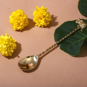 Royal Luxury Brass <b>Elephant</b> Spoon Set - Product Image 4