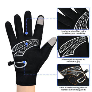 Gants de cyclisme à doigts complets respirants, extensibles, antidérapants, compatibles écran tactile, pour le vélo, l'entraînement et les sports de plein air, Treding OEM - Product Image 2
