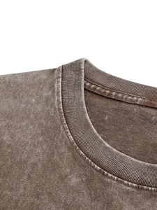 T-shirt moderne pour hommes et garçons, texture lavée, mode, coupe décontractée confortable, streetwear décontracté, vêtements de tous les jours - Product Image 3