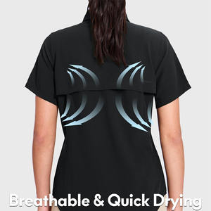 Camisetas de pesca con diseño increíble para mujer, ropa deportiva, impresión de logotipo personalizado, aspecto elegante, camisetas de pesca para mujer - Product Image 2