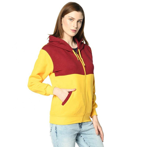 Vestes polaires à capuche zippées confortables à double panneau pour femmes, coupe-vent, chaudes pour l'hiver, à manches longues, coupe régulière, pour femmes - Product Image 2