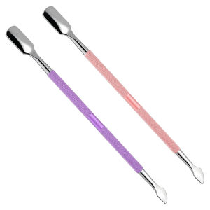 Poussoir à cuticules pour ongles, 2 pièces, poussoir à double extrémité pour enlever les cuticules, outil professionnel pour enlever les cuticules des ongles des mains et des orteils - Product Image 1