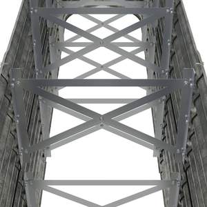 Macetas y jardineras elevadas de acero plateado con recubrimiento en polvo, grandes y duraderas - Product Image 5