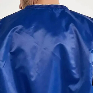 Blouson Bomber en Satin Personnalisé de Haute Qualité Printemps Homme Femme Broderie Écologique Sportif Respirant Anti-Bactérien - Product Image 5