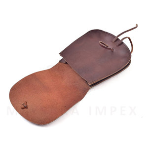 Pochette en cuir médiévale rustique faite à la main, sac de taille Viking Renaissance avec sangle à boucle, sacs de ceinture en cuir médiéval de qualité supérieure - Product Image 4