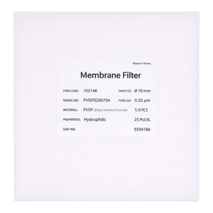 Filtro de Membrana Hidrófila de PVDF de 0.20 m 70 mm de Hyundai Micro para Filtración de Líquidos Acuosos - Product Image 1