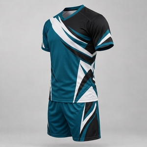 Uniforme de voleibol de alta calidad, confeccionado con tela flexible, costuras cómodas y colores personalizados para equipos profesionales. - Product Image 5