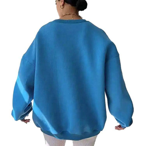 Sudaderas con capucha de felpa para mujer, cuello redondo, con logo personalizado, sudaderas con capucha tipo jersey para mujer, sudaderas extragrandes para mujer - Product Image 6