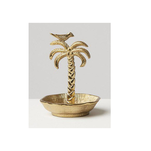 Porte-bijoux en métal en forme d'arbre de coco, support pour bagues - Product Image 1