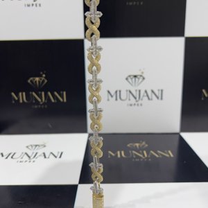 IGI Certified VVS Moissanite Diamond Hip Hop Style Gold Plated Fine Chain & Link Bracelets <b>for</b> <b>Men</b> S925 <b>Silver</b> Fine Jewelry - Product Image 3