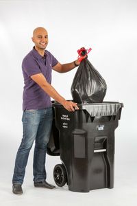 Industrial Heavy Duty Black Large Trash <b>Bags</b> for Commercial Waste Disposal LDPE Vietnam Made Tie Closure Factory Supplier - Product Image 6