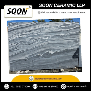 SOON CERAMIC COSMIC BLUE Calcite Big Slab Polished Modern Eco-friendly 3D Design Living Room Wall From Rajasthan - Product Image 2
