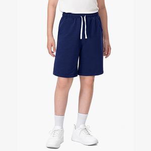 Boys Cotton Back to School Wear <b>Shorts</b> With Pocket Navy Blue Soccer Basketball Athletic <b>Shorts</b> for Kids - Product Image 2