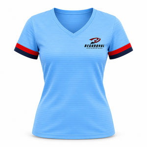 Opciones de colores personalizadas y prendas básicas elegantes para mujer, camisetas con cuello en V para tiendas de moda y uso diario, un look moderno y duradero. - Product Image 1