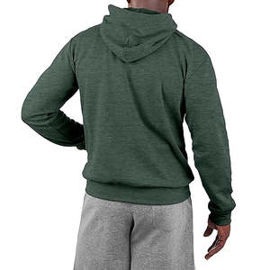 Sudadera con Capucha para Hombre, Corte Ajustado, Color Verde Oscuro, Informal, para Invierno - Product Image 3