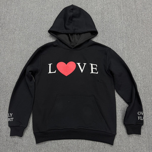 Custom High-quality Heavyweight Men's Hooded Shirt Custom Puff Foam French Wool <b>Ring</b> Oversized Hoodie - Product Image 4